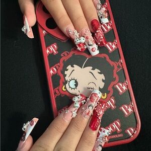Betty Boop Red and Black Phone Case